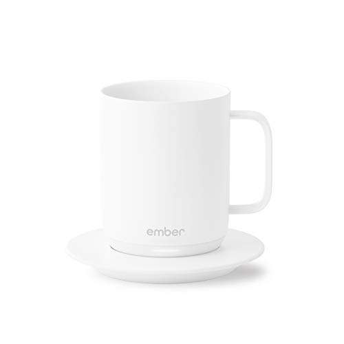 Ember Temperaturregelung Smart Mug 10oz 1 Stunde Akkulaufzeit weiß - App-gesteuerte beheizte Kaffeetasse