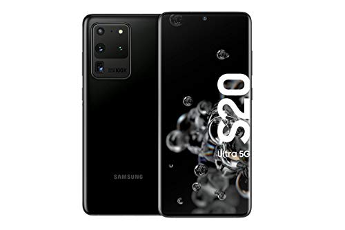 Samsung Galaxy S20 Ultra 5G Smartphone Bundle (17,44 cm) 512 GB interner Speicher, 16 GB RAM, Hybrid SIM,Android inkl. 36 Monate Herstellergarantie [Exklusiv bei Amazon]Deutsche Version, cosmic black