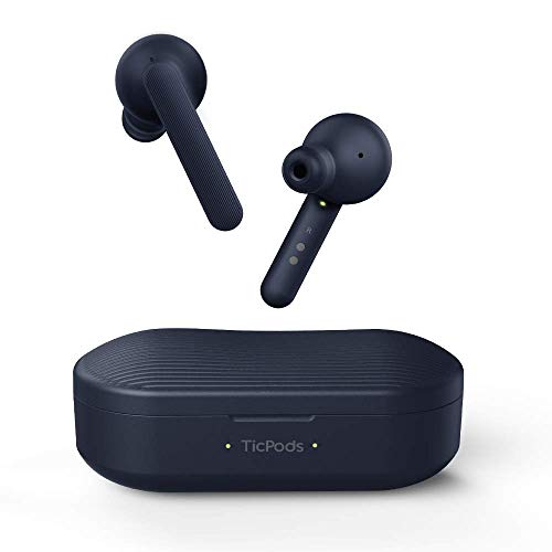 Mobvoi TicPods Free sind drahtlose Bluetooth In-Ear Ohrhörer, die einen klaren Ton auf beiden Ohren liefern. Sie sind wasserbeständig und kommen in den folgenden Farben: Navy