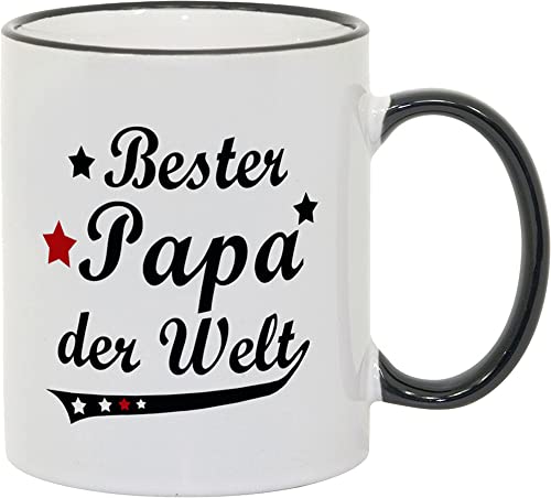 Tasse Bester Papa der Welt Vintage Style - Geschenk - Vater - Vatertag