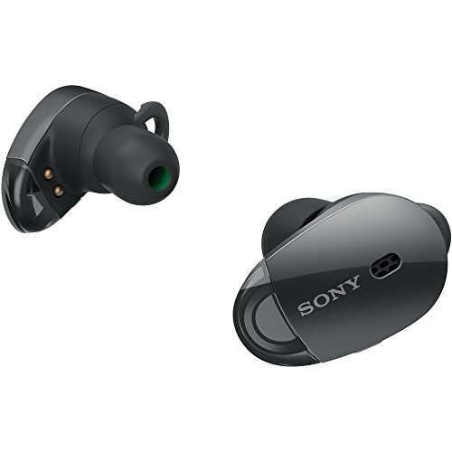 Sony WF-1000X True Wireless Kopfhörer inkl. Lade-Etui (Noise Cancelling, Bluetooth, NFC, bis zu 9h Akkulaufzeit, Amazon Alexa) schwarz