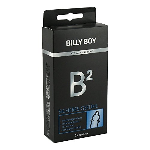 Billy Boy B² Sicheres Gefühl Kondome mit 0.1mm Wandstärke. 15er Packung. 15 Kondome