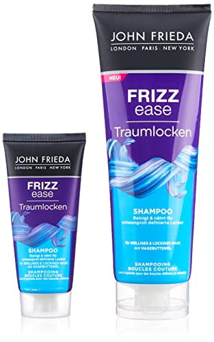 John Frieda Frizz Ease Traumlocken Shampoo, Vorteils Set, Inklusive Reise Größe für Unterwegs, 300 ml (1er Pack)
