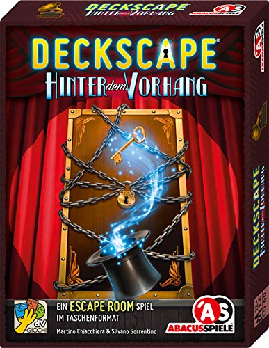 ABACUSSPIELE 38191 - Deckscape – Hinter dem Vorhang, Escape Room Spiel, Kartenspiel