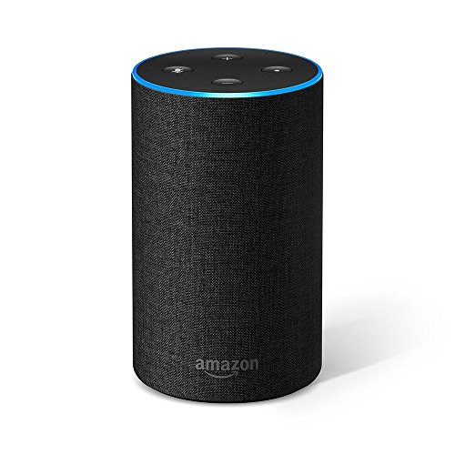 Amazon Echo (2. Gen.), Intelligenter Lautsprecher mit Alexa, Anthrazit Stoff